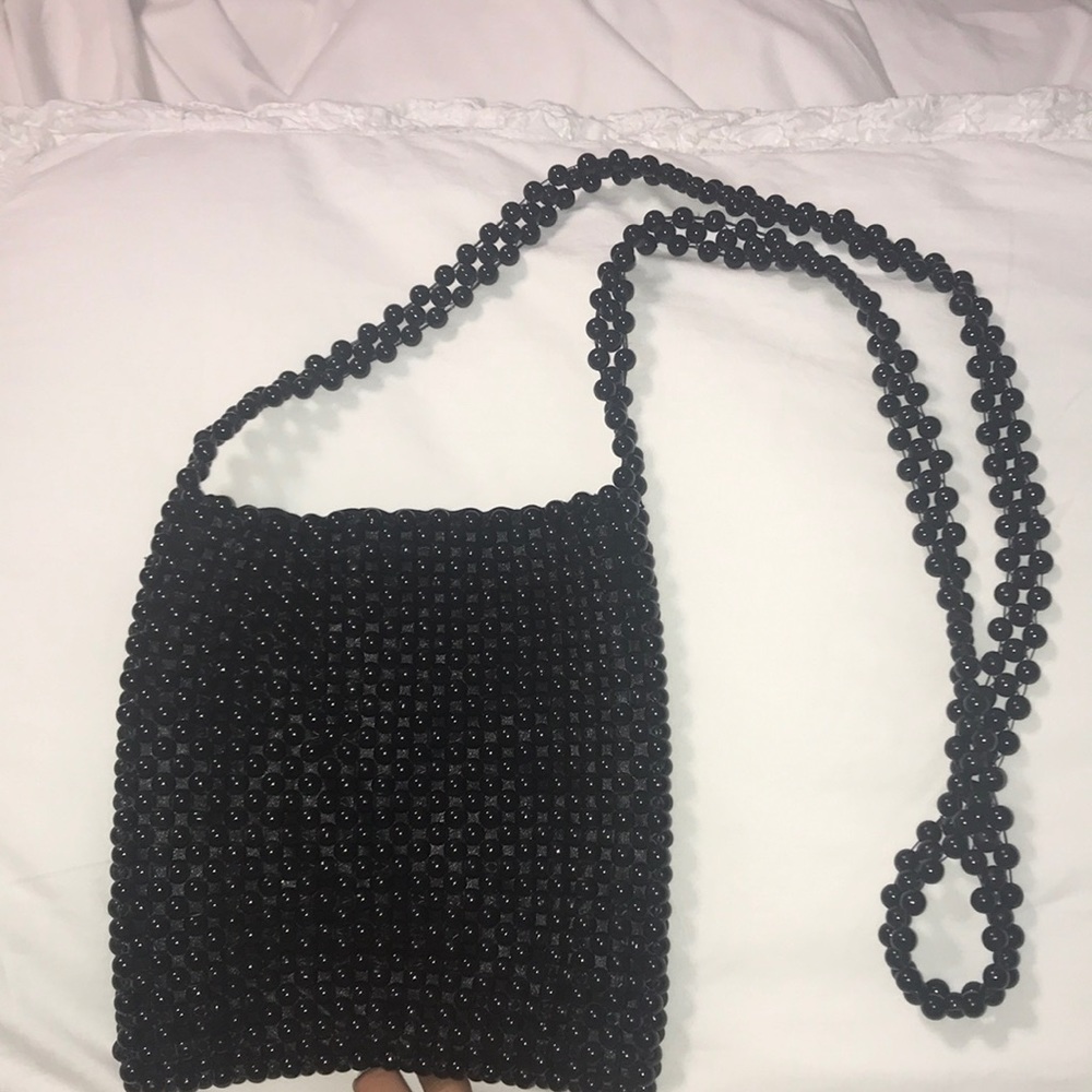 Black Pearled Urban Outfitters CrossBody Bag